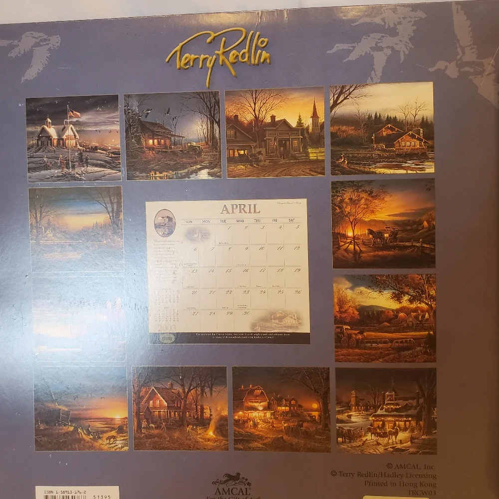 Redlin Art Center Vintage 2003 Calendar Terry Redlin Outdoor Scenes
